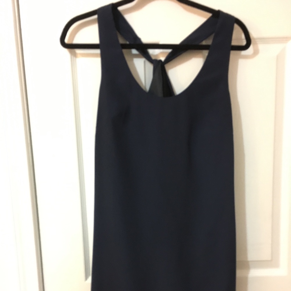 Navy J Crew dress.